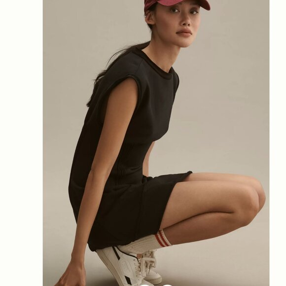 Daily practice pintuck mini dress BLACK (size M)- NWOT - Picture 4 of 5